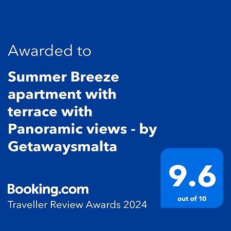 Summer Breeze Apartment With Terrace With Panoramic Views - By Getawaysmalta Меллиеха Экстерьер фото